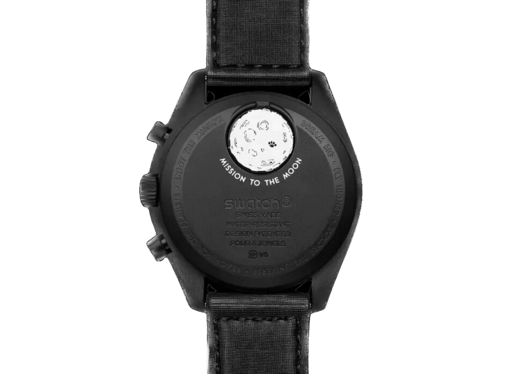Swatch x Omega Bioceramic Moonswatch Mission to the Moonphase 'Snoopy - New Moon' SO33B700 (24HR DELIVERY AVAILABLE)
