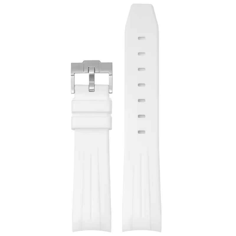 Rubber Strap for Omega X Swatch MoonSwatch Mission to the Moon - White