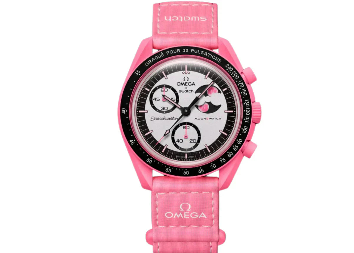 Swatch x Omega Bioceramic Moonswatch 'Mission to the Pink Moonphase' - (SO33P700)